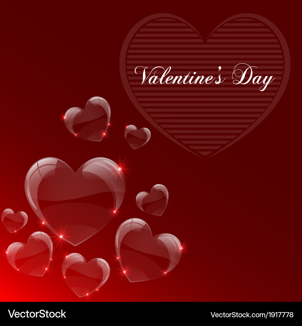 Romantic Valentine's Day Celebration Vector Image