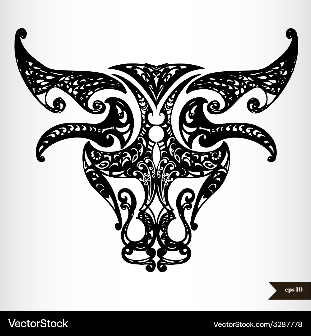 Zodiac Bull - Taurus Symbol vektorbild