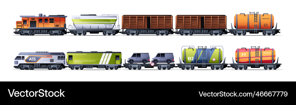 Freight Train Vector