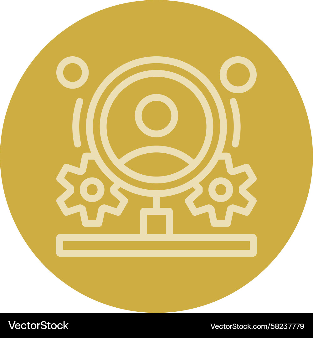 Multi-Color User Flow Icon Vector Image