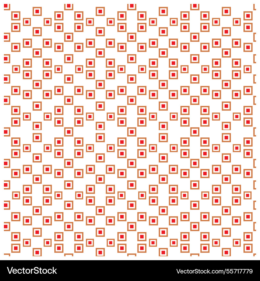 Seamless square geometric print pattern vector image