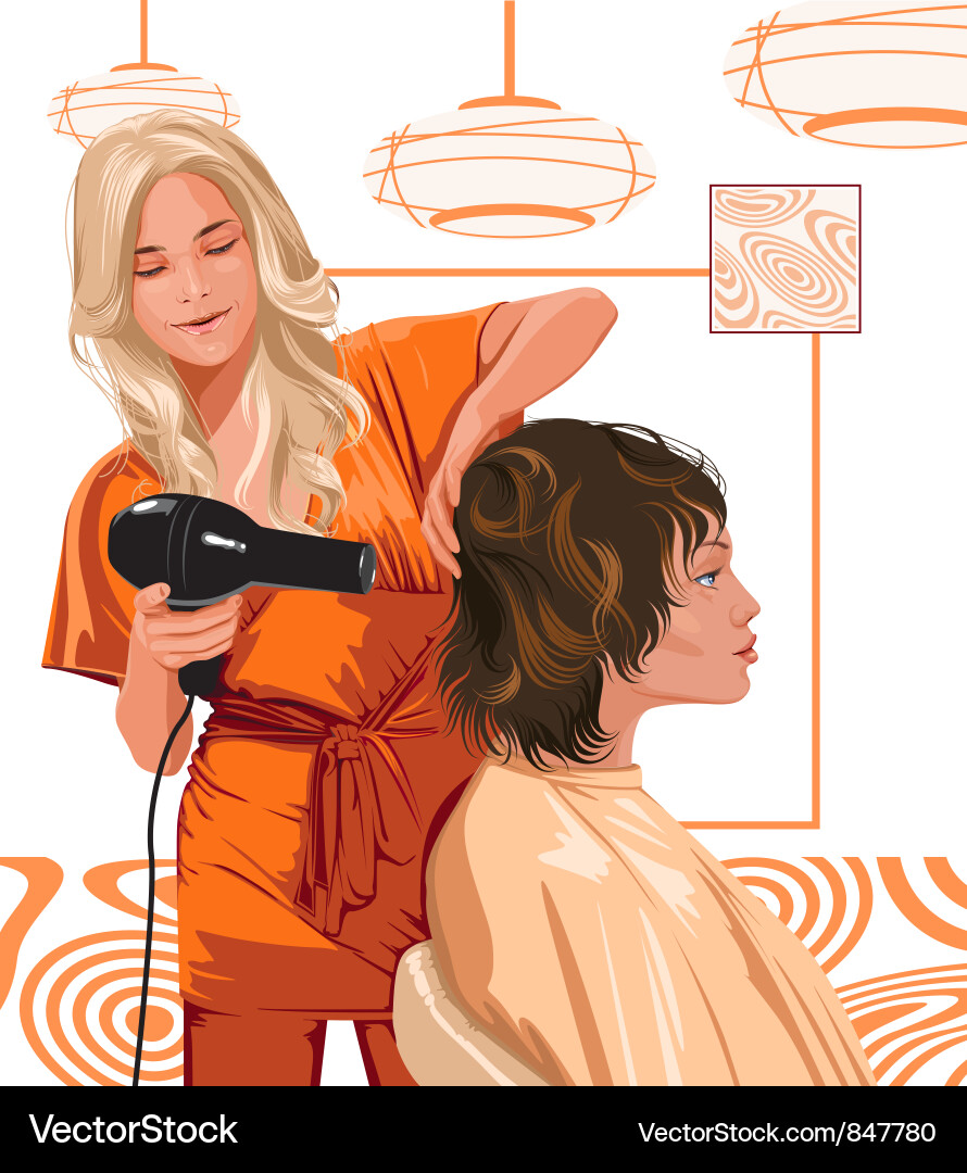 Темы для проекта парикмахерское искусство Salon Royalty Free Vector Image - VectorStock