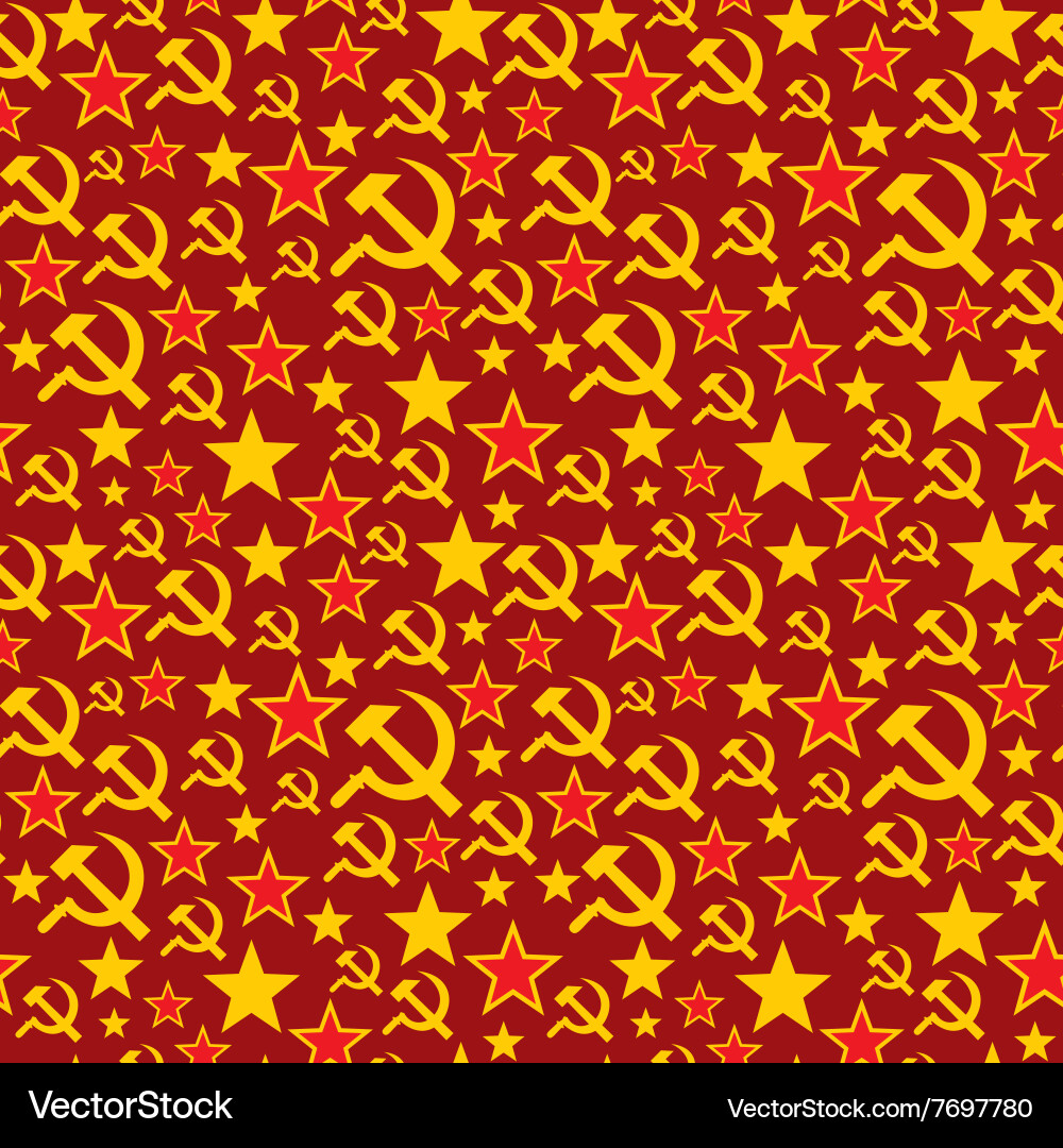 Soviet union seamless pattern vector image