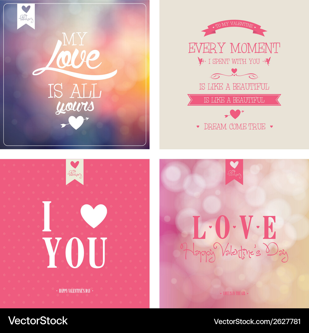 Abstract love background with some special objects Vector Image