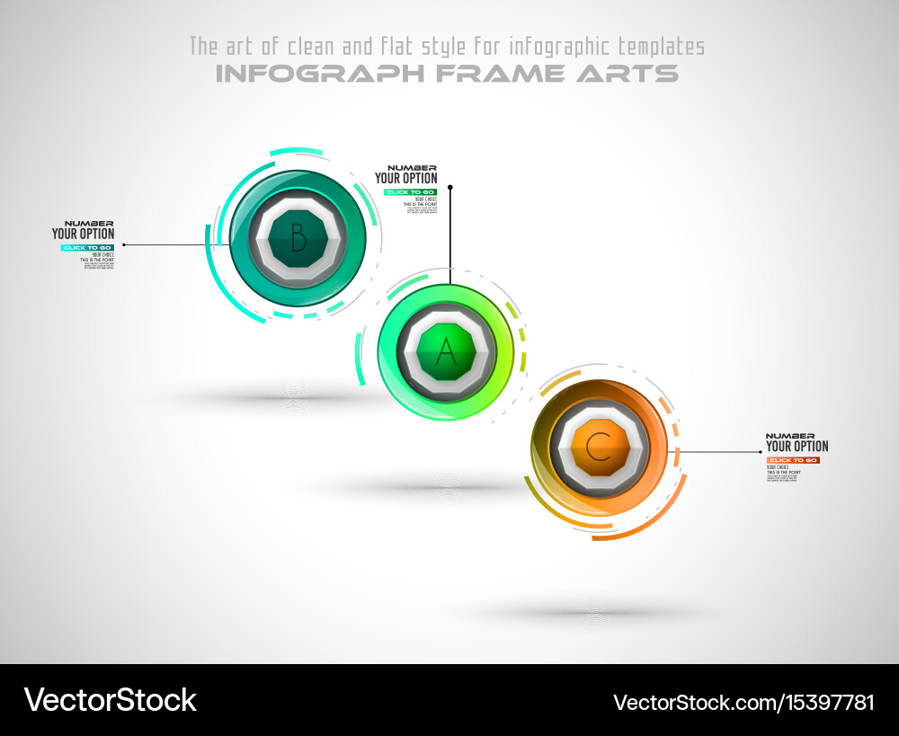 Infograph template with multiple choices vector image