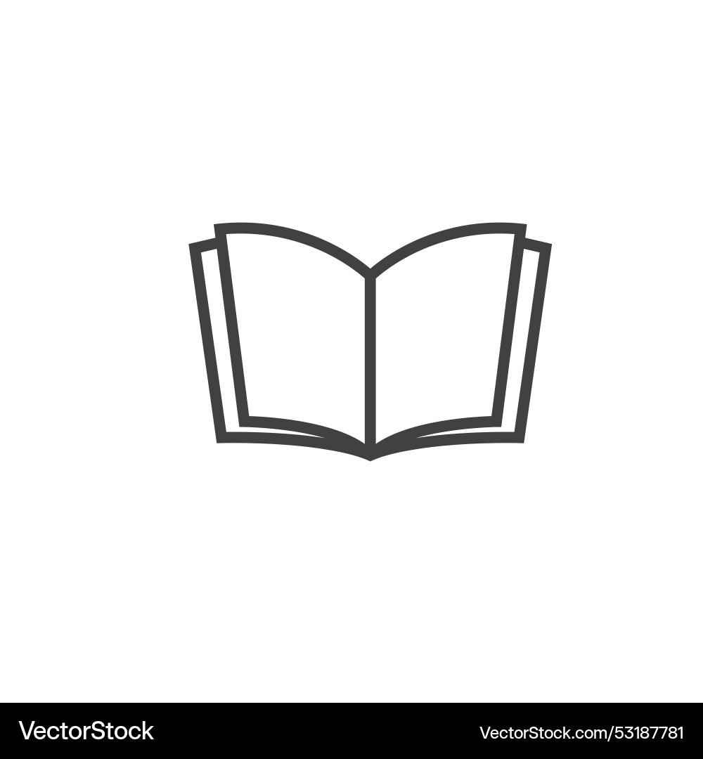 Manual book icon element design template Manual book icon element design template vector image