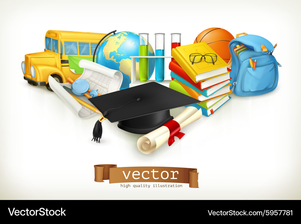 School Royalty Free Vector Image - VectorStock