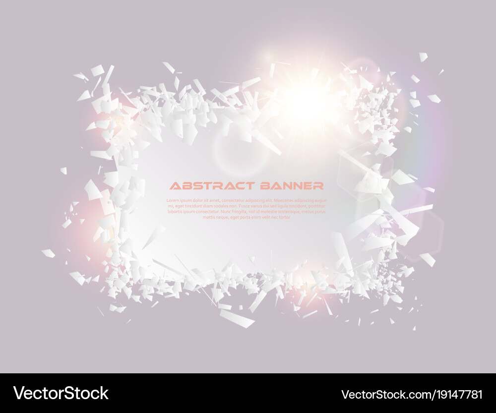 Speech bubble exploding effect abstract vector image