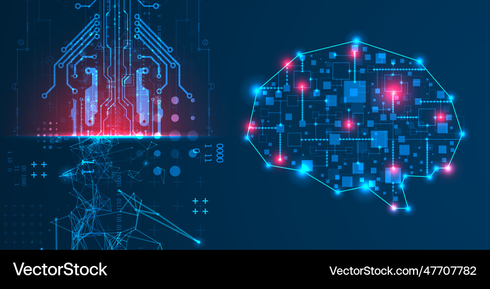 Abstract background on the theme of artificial Abstract background on the theme of artificial vector image