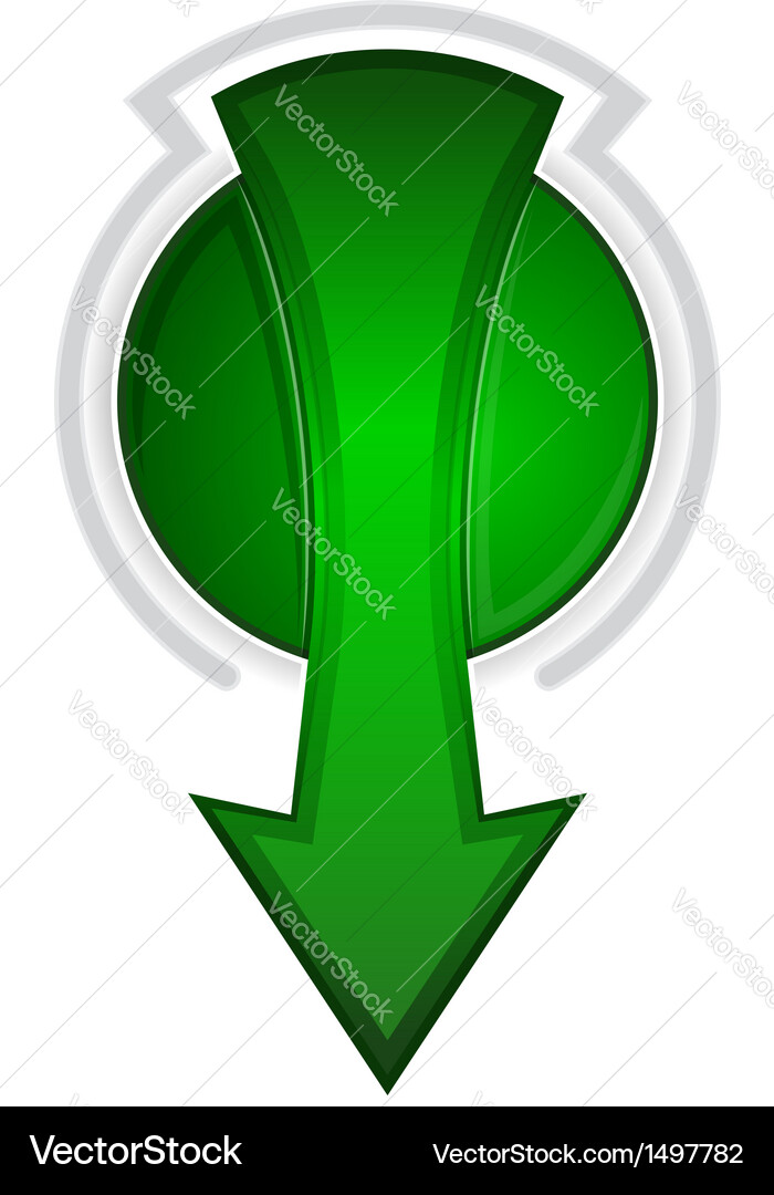Abstract infographics design element with arrow Vector Image