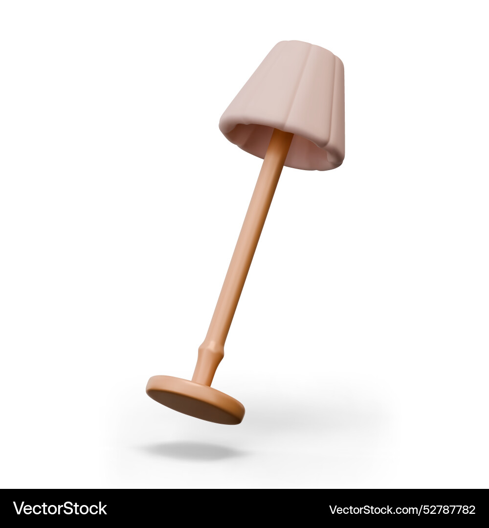 Realistic floor lamp in floating position elegant Vector Image