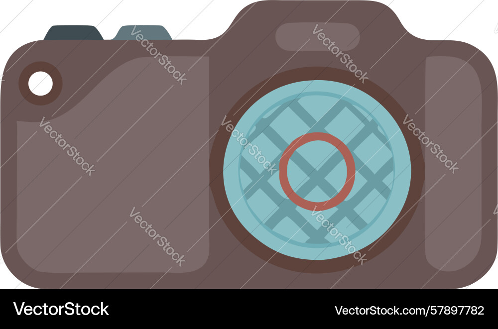 Woven textured camera icon design generative ai Vector Image