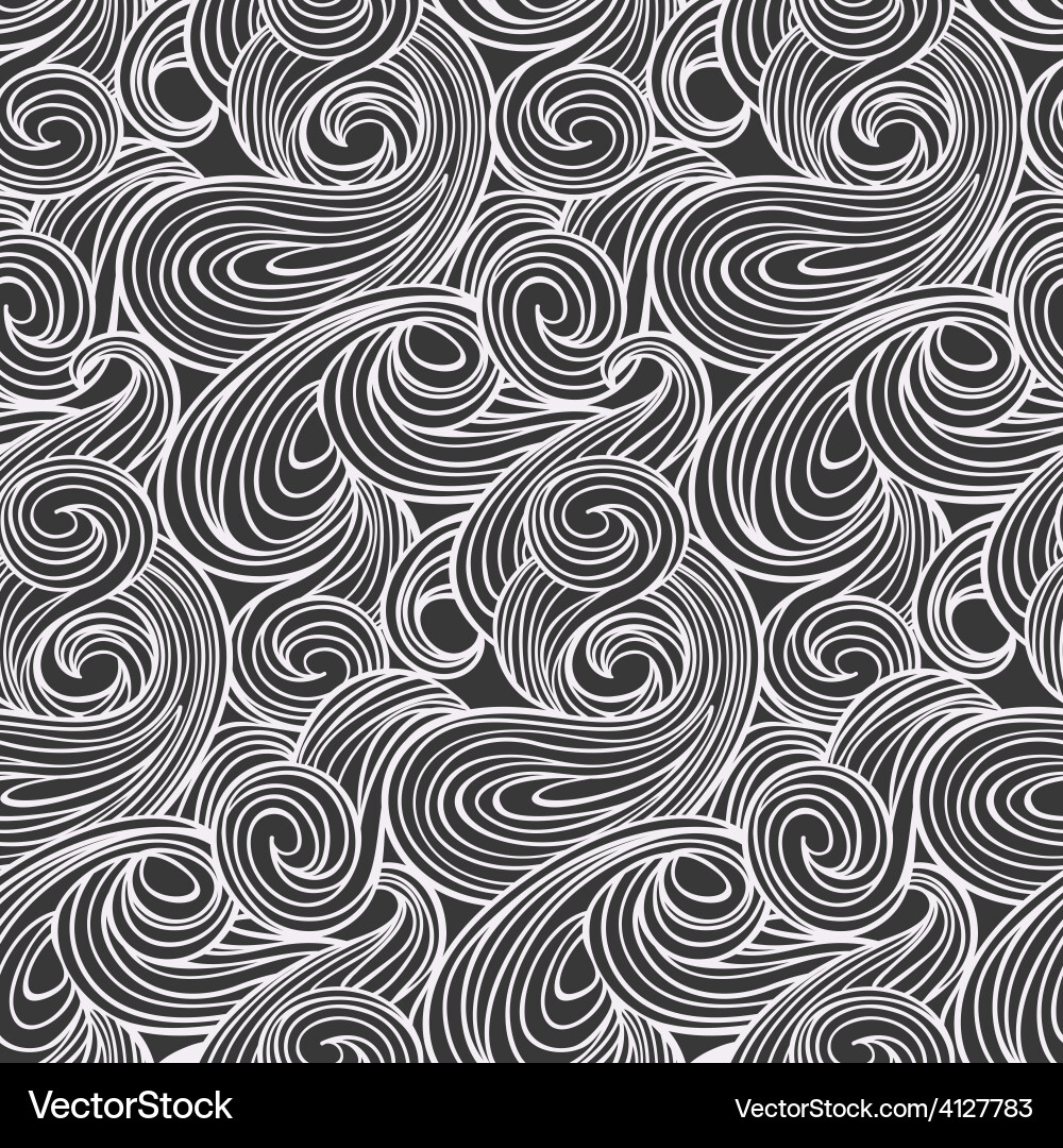 Abstract Wave Pattern - Seamless Vector Image