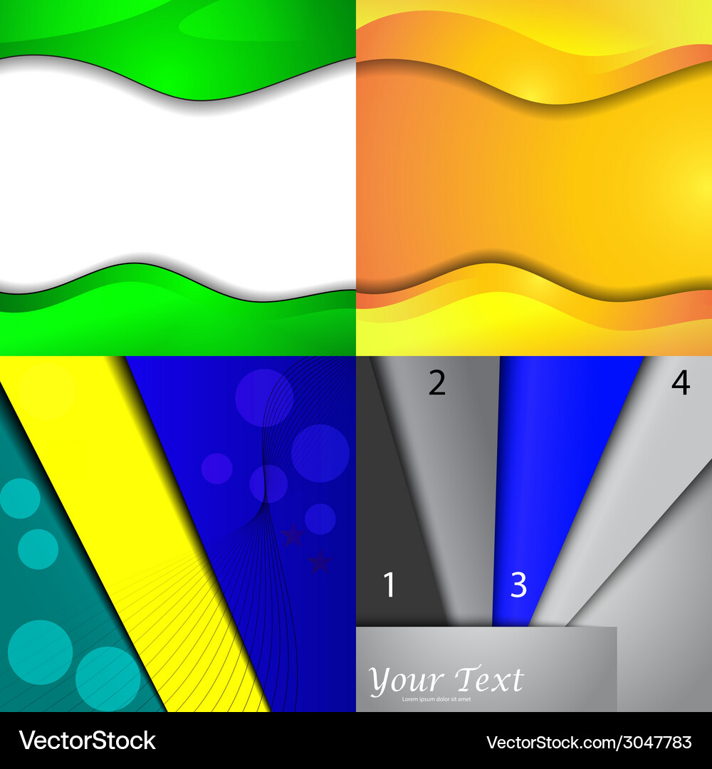 Big set of soft colored abstract background Vector Image