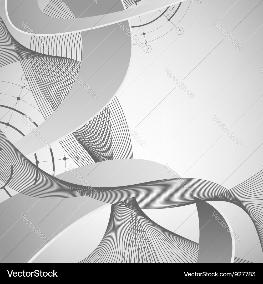 Dynamic Gray Abstract Background vector image