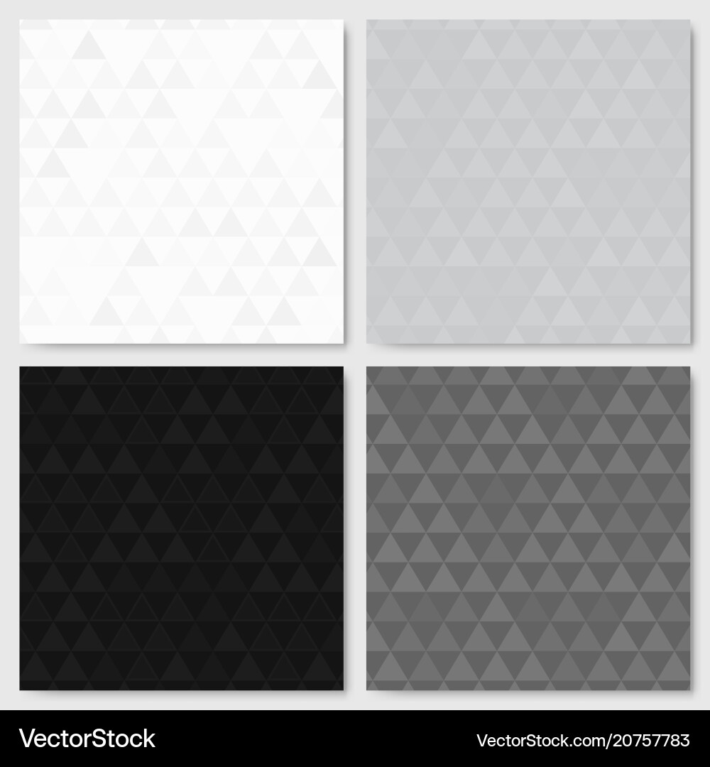 Geometric Triangle Patterns vector image