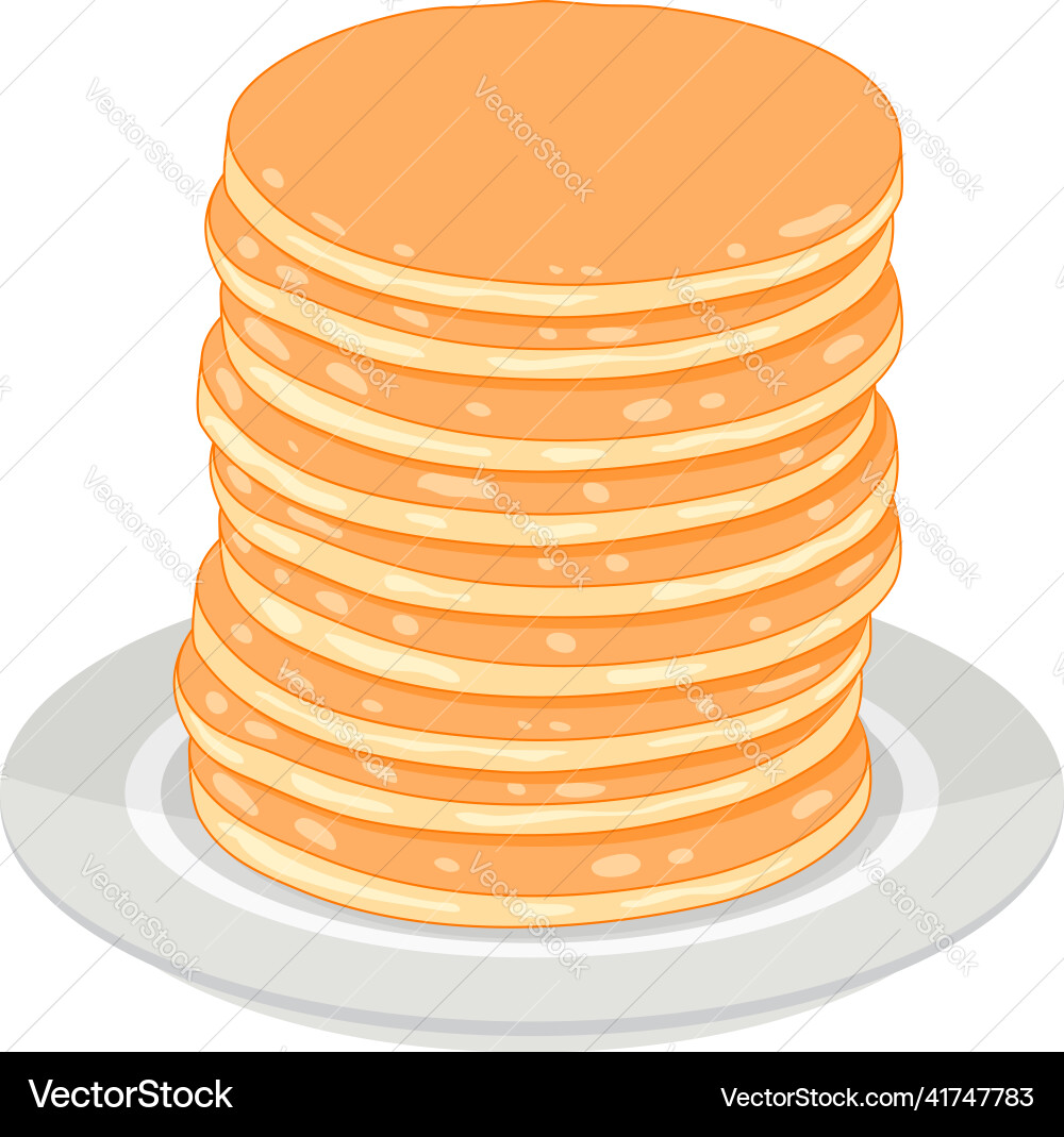 Pancake stack Pancake stack vector image