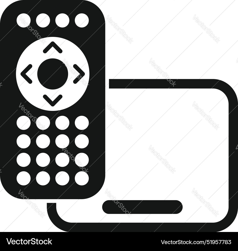 Wireless remote control connecting to a device Wireless remote control connecting to a device vector image