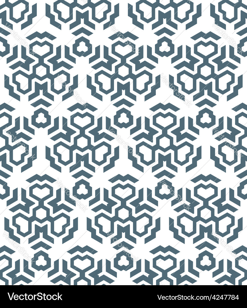 Abstract geometric monochrome seamless pattern Vector Image