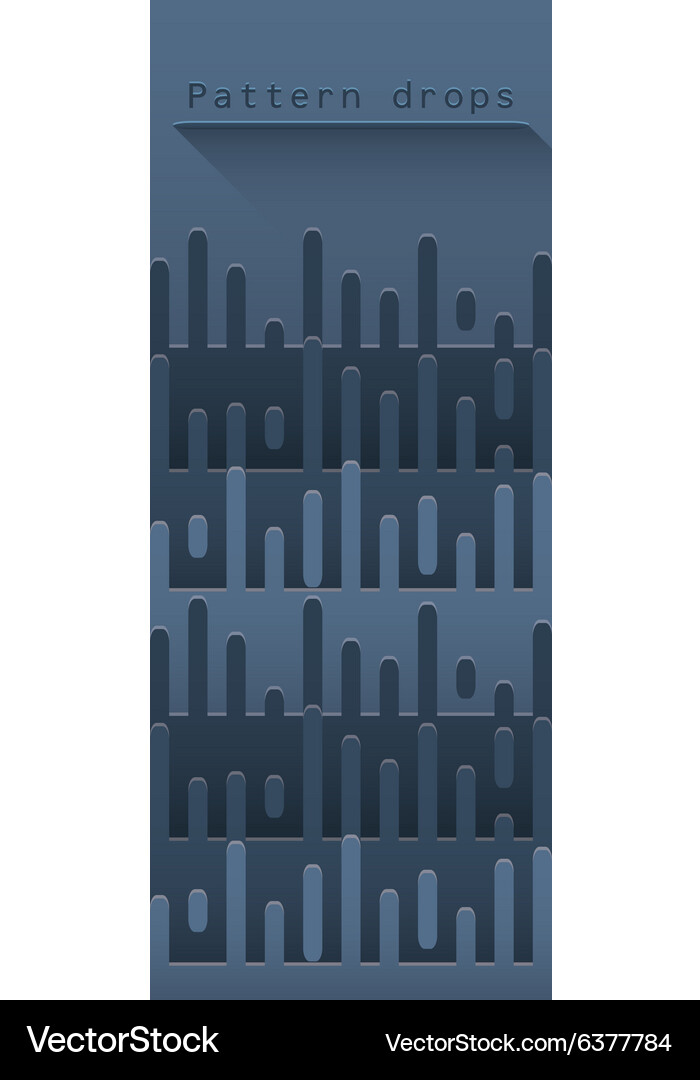 Abstract pattern with drops Vector Image