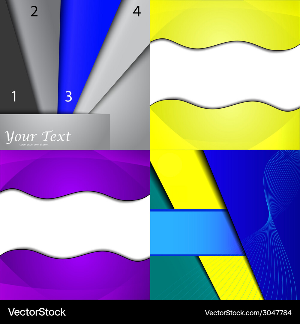 Big set of soft colored abstract background Vector Image