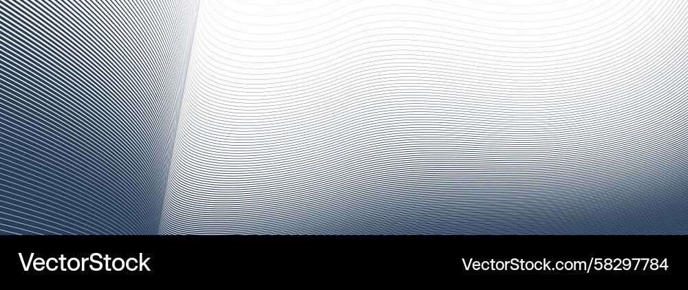 Dynamic Black Lines Abstract Background Vector Image