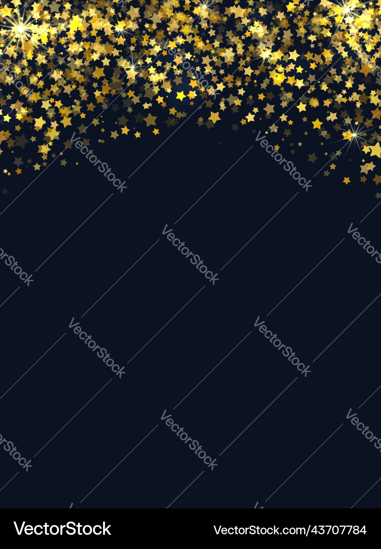 Festive Gold Glitter Christmas New Year Background Vector Image