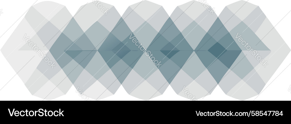 Hexagonal Overlay Pattern Vector Image