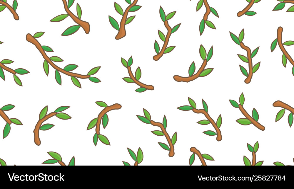 Seamless pattern with branches tree vector image