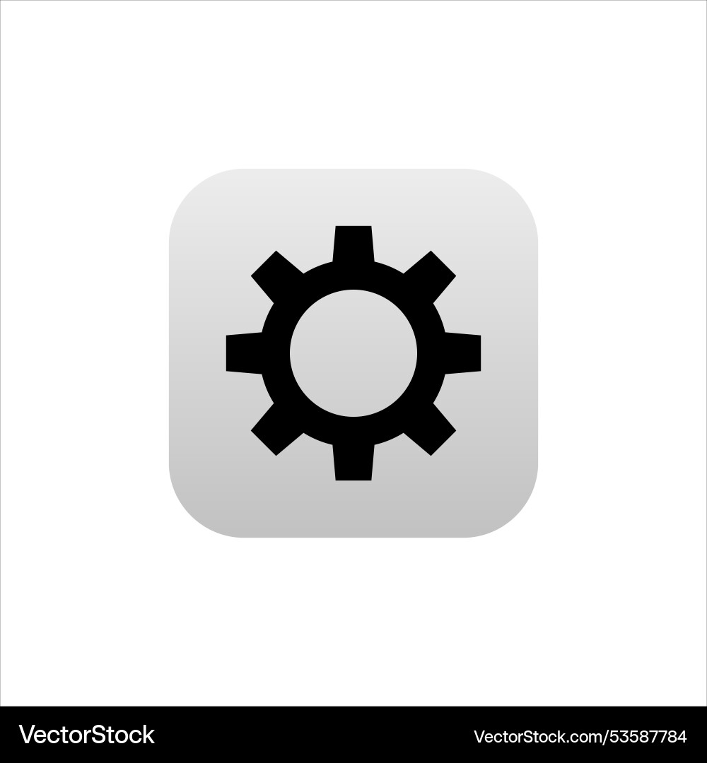Setting application for mobile phone clockwork vector image
