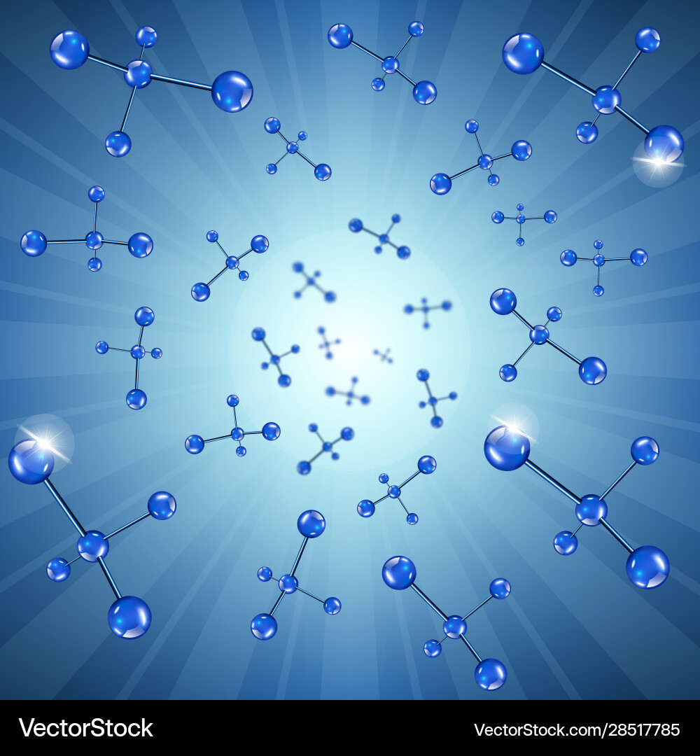 Background molecules and chemical formulas Vector Image