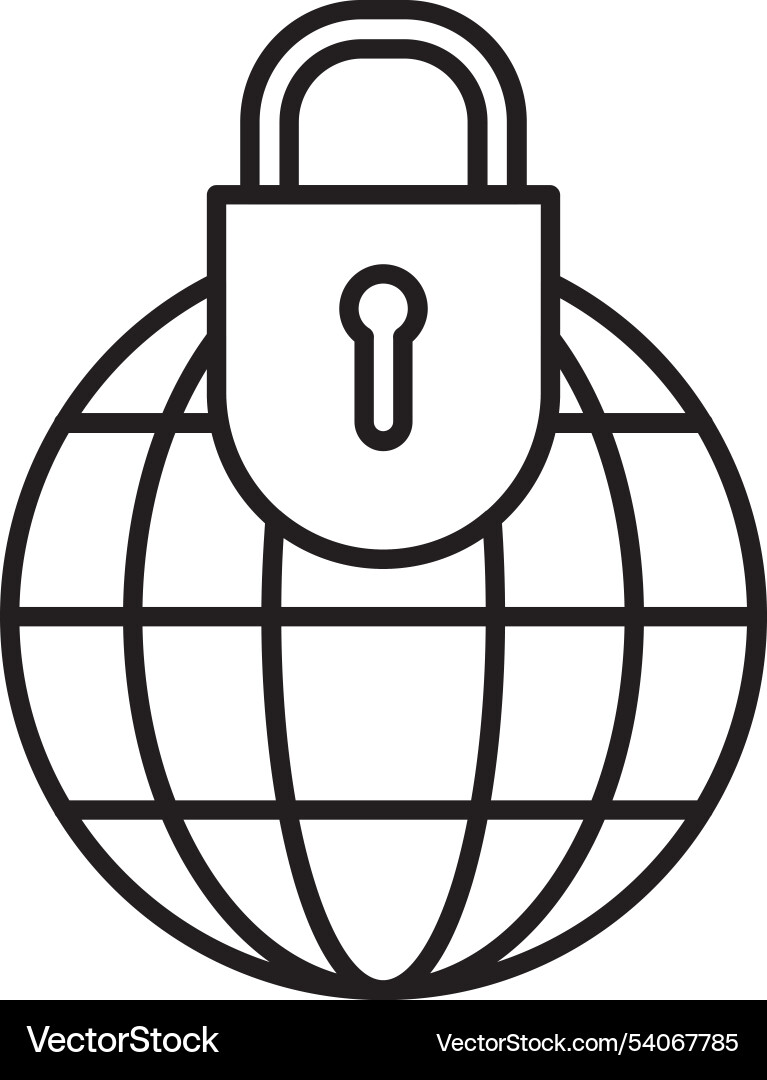 Global security vector image