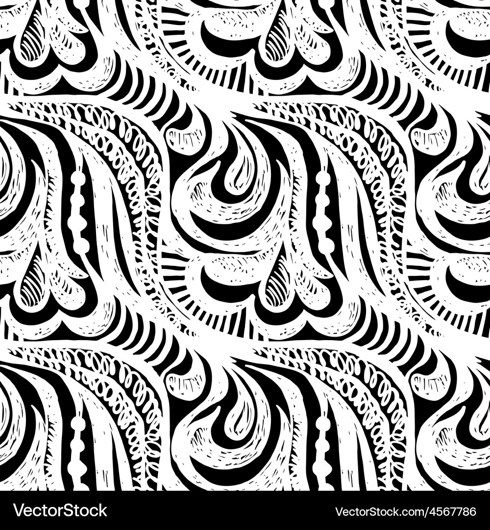 Doodle seamless pencil scribble pattern-model – Free Vector | VectorStock