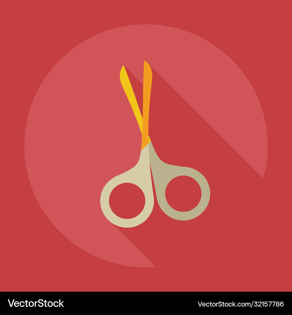 Flat modern design with shadow icons scissors Vector Image