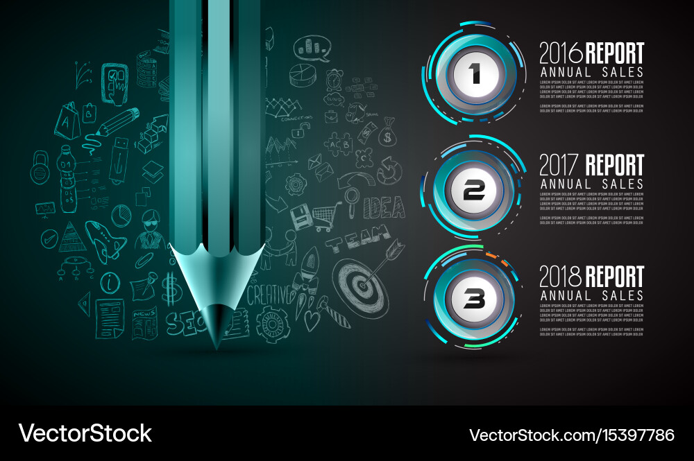 Infograph template with multiple choices vector image