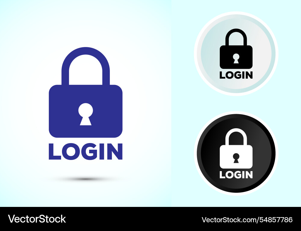 User profile login icon design access Vector Image