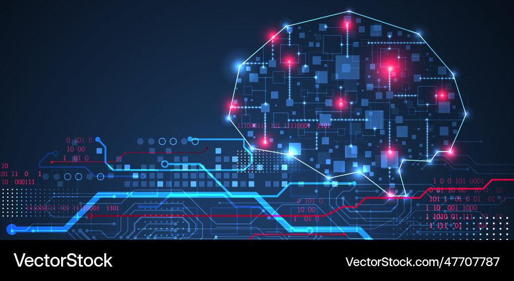 Abstract background on the theme of artificial Vector Image