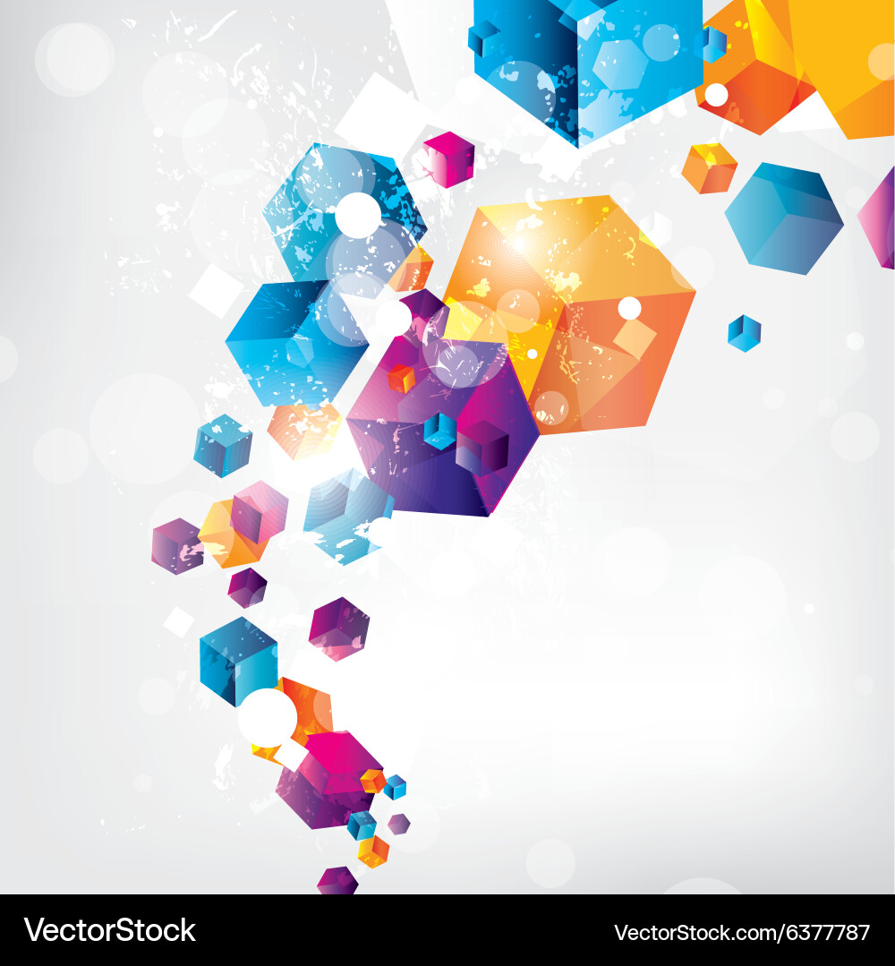 Abstract background with colored elements vector image