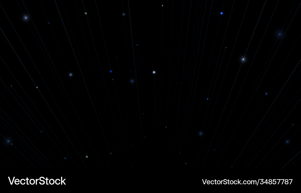 Abstract connections with dots and lines digital vector image