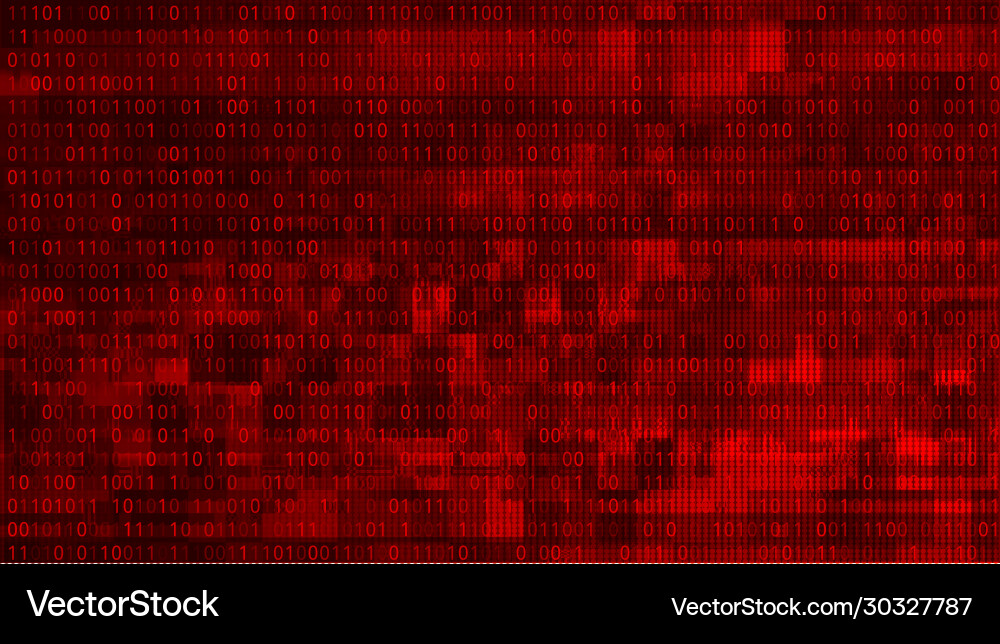 Abstrakt rote Hintergrund mit binären Code Malware Abstrakt rote Hintergrund mit binären Code Malware vektorbild