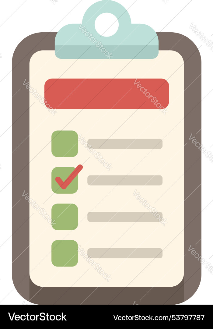 Clipboard mit Checkliste Clipboard mit Checkliste vektorbild