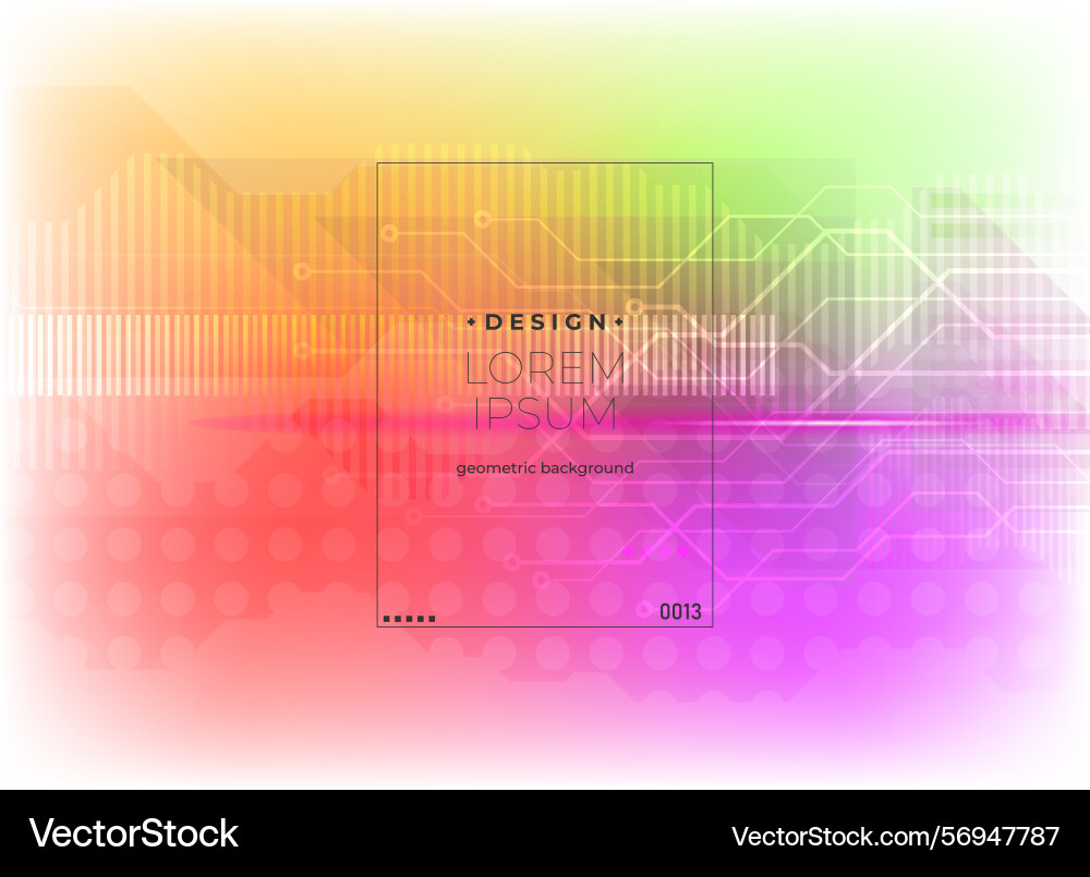 Flat minimal geometric background dynamic shapes Vector Image