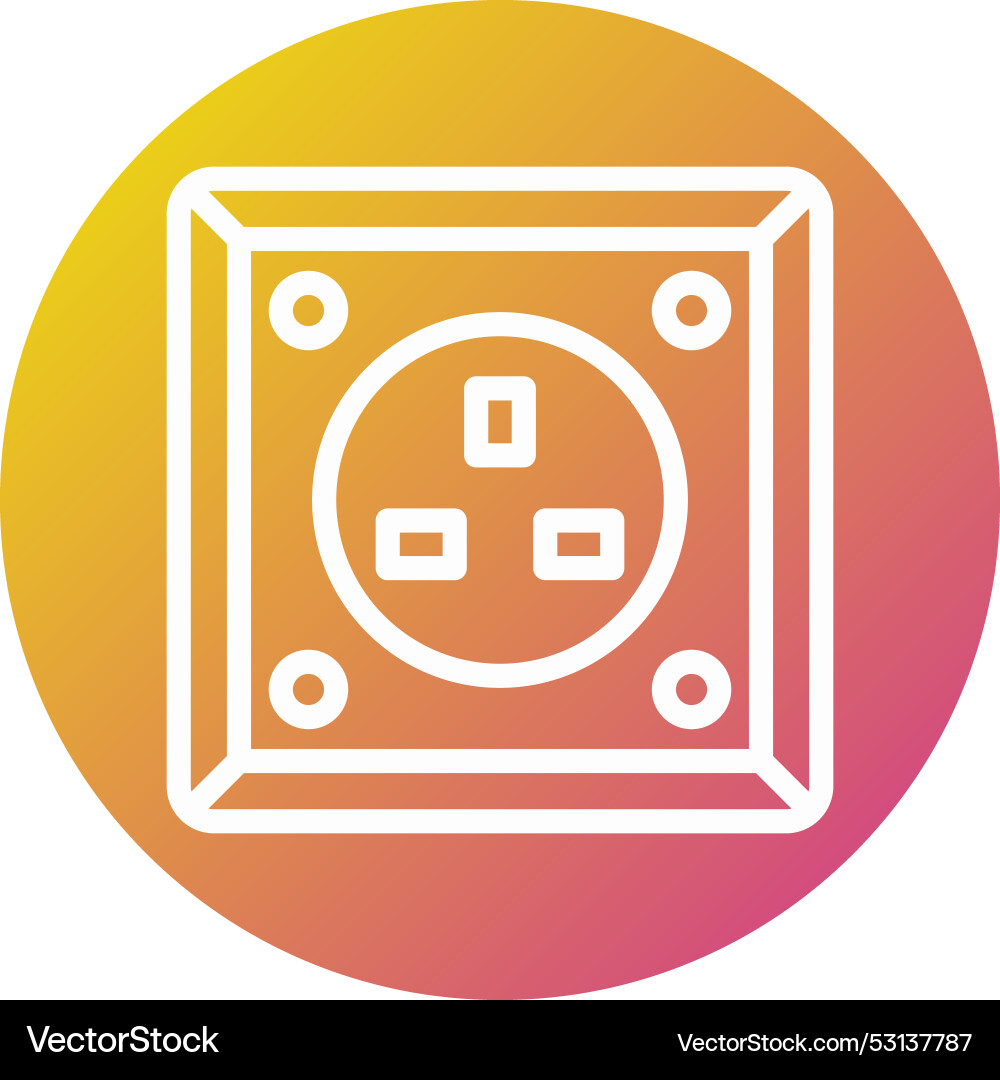 Power socket icon design Vector Image