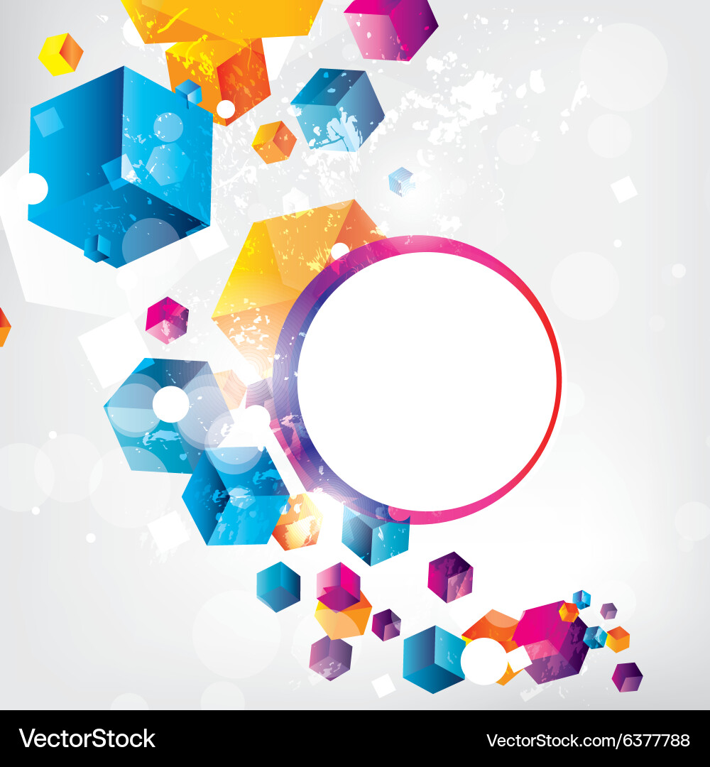 Abstract background with colored elements vector image