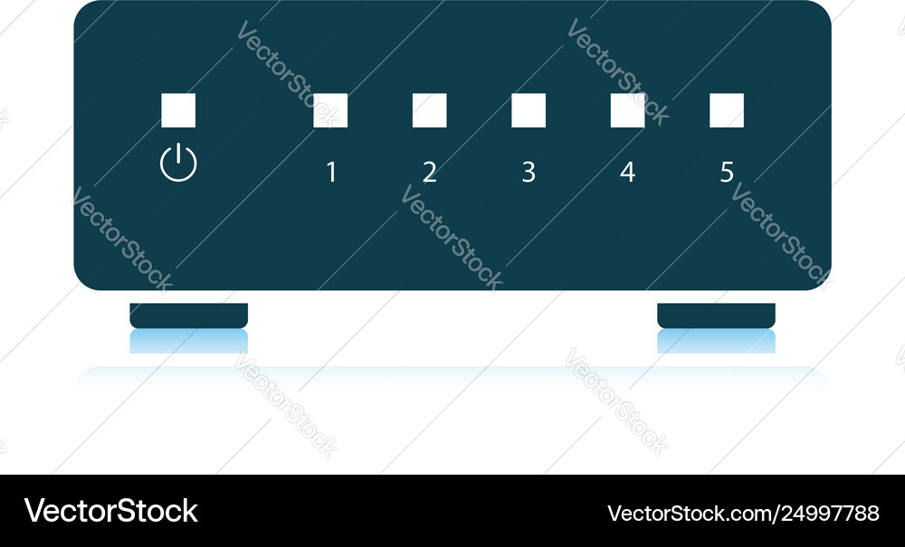 Ethernet switch icon Ethernet switch icon vector image