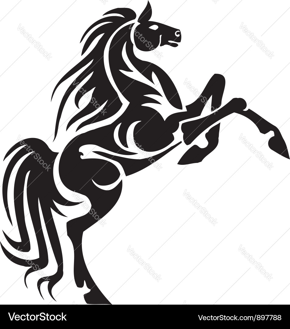 Tribal Horse Art vector image