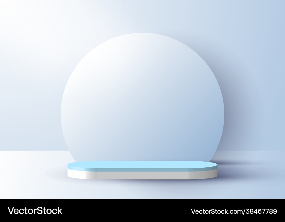 3d realistic abstract minimal scene empty podium 3d realistic abstract minimal scene empty podium vector image