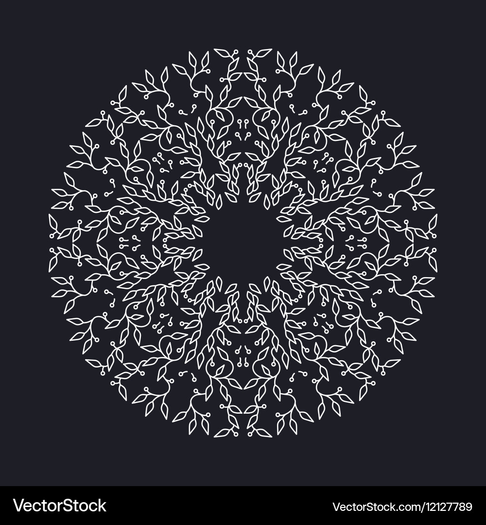 Abstract white color frame design isolated vector image