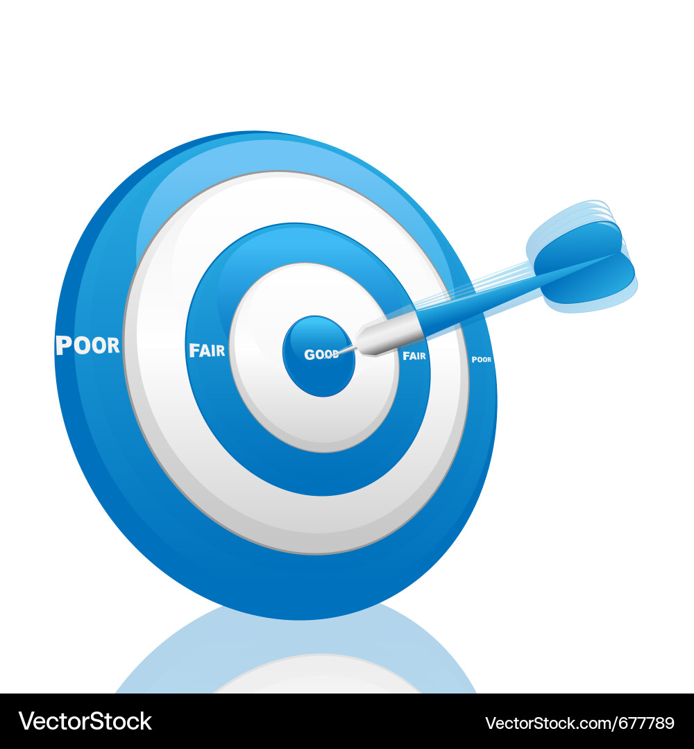 Dart Target Shooting vector image