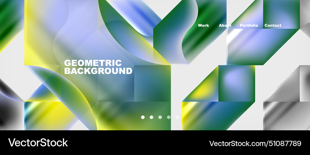 Geometric shapes creating an art pattern Vector Image